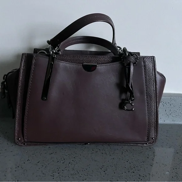 Coach Dreamer Dark Purple Satchel - Picture 2 of 11